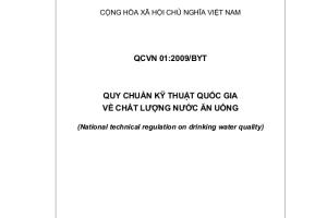 QCVN 01:2009/BYT - Quy chuẩn kỹ thuật quốc gia về chất lượng nước ăn uống